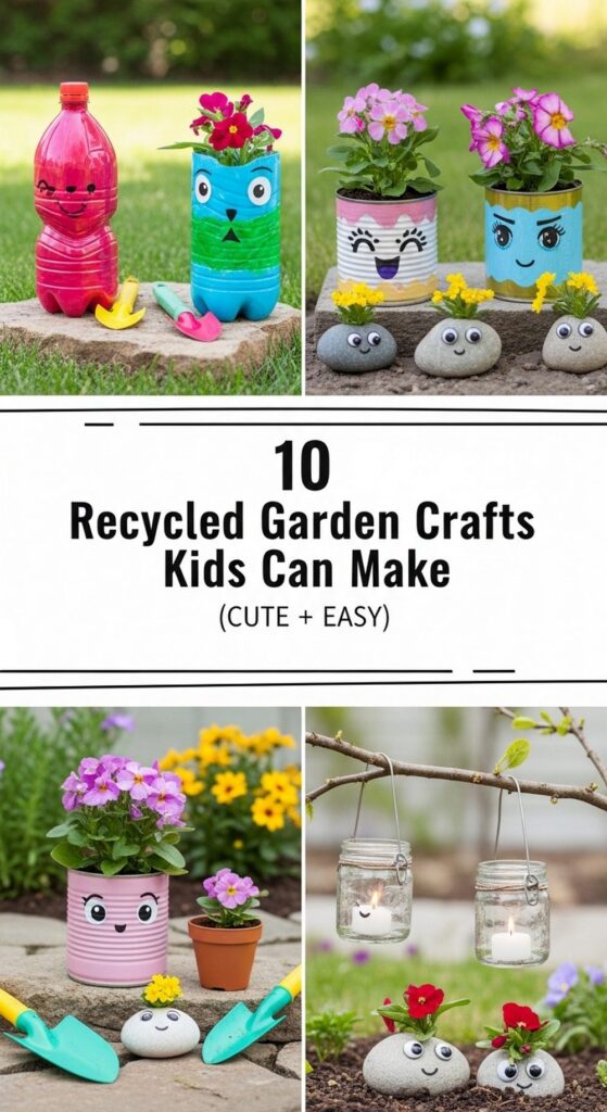 Recycled Garden Crafts Kids Can Make (Cute + Easy)