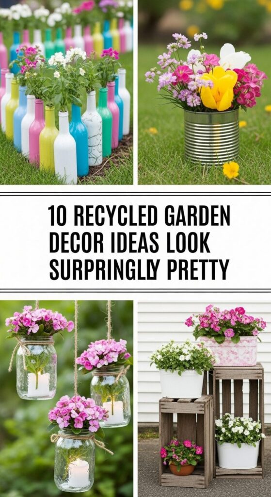 Recycled Garden Decor Ideas That Look Surprisingly Pretty