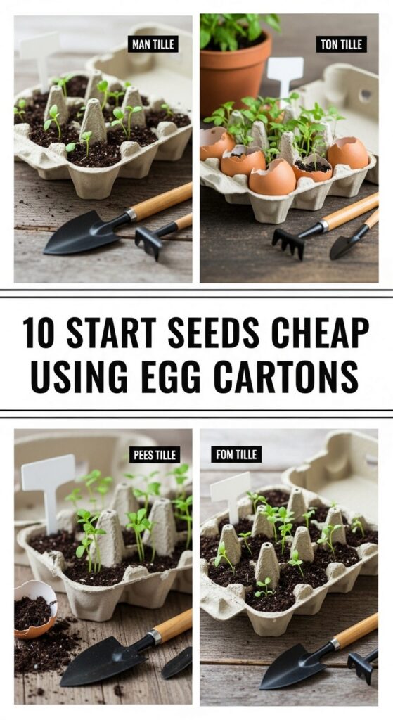 Start Seeds Cheap Using Egg Cartons