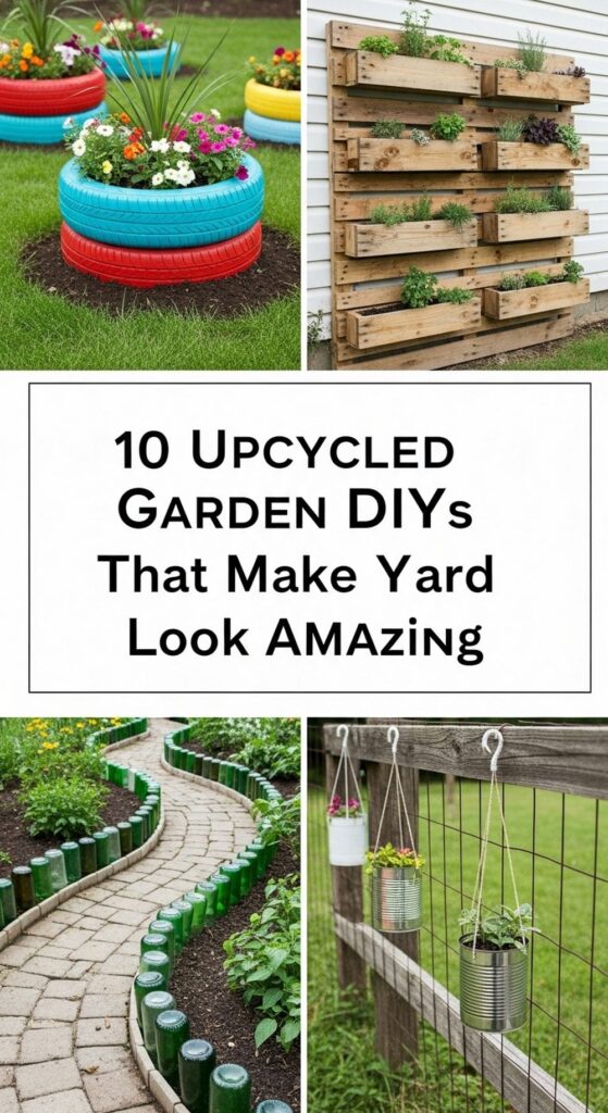 Upcycled Garden DIYs That Make Your Yard Look Amazing