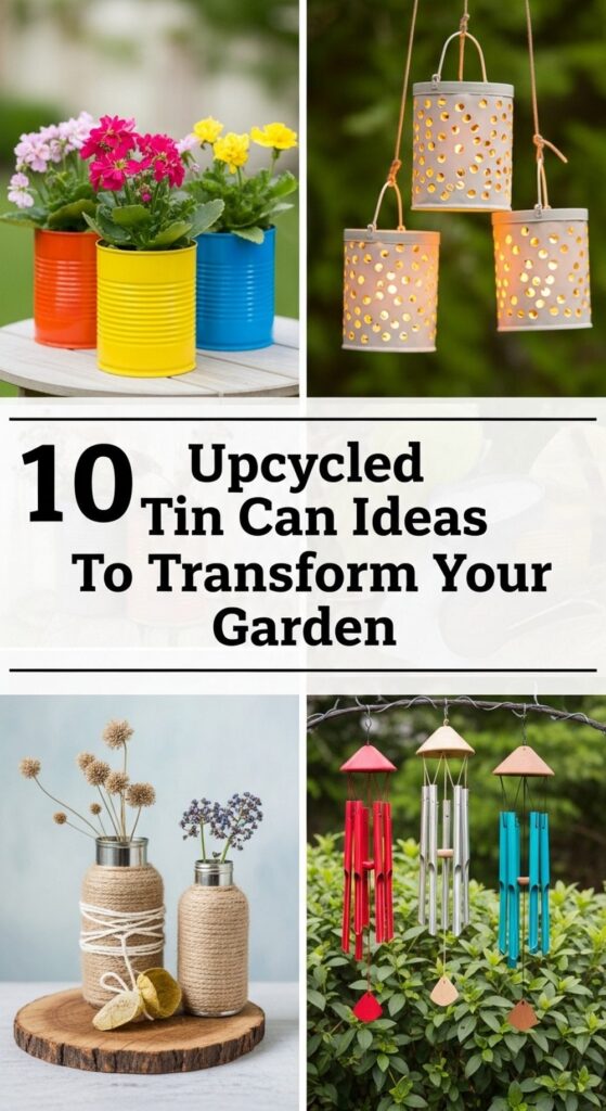 Upcycled Tin Can Ideas To Transform Your Garden