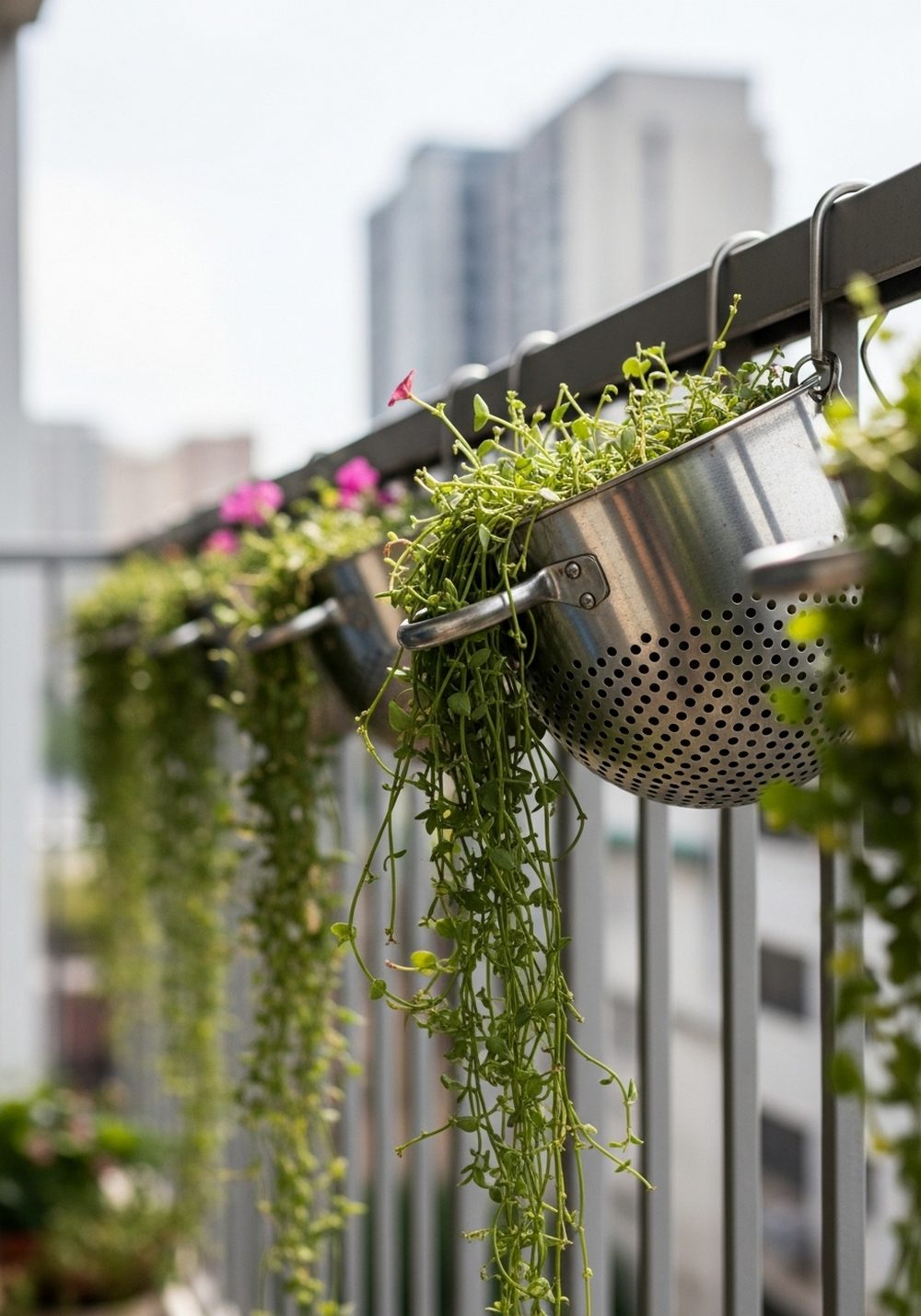 Balcony Privacy Row With Strainers