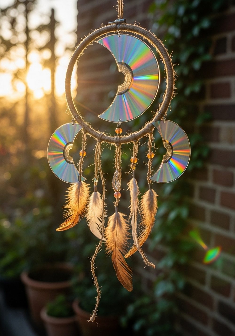 Boho Hoop CD Sun-Catcher