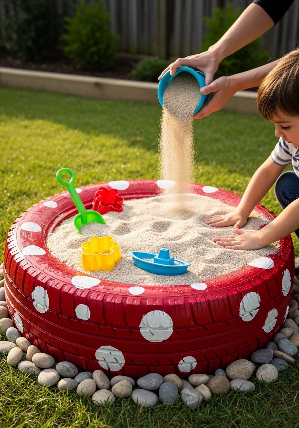 Build A Bright Tire Sandbox