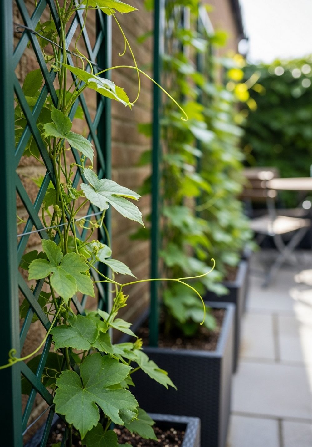 Build Slim Vertical Green Screens For Privacy