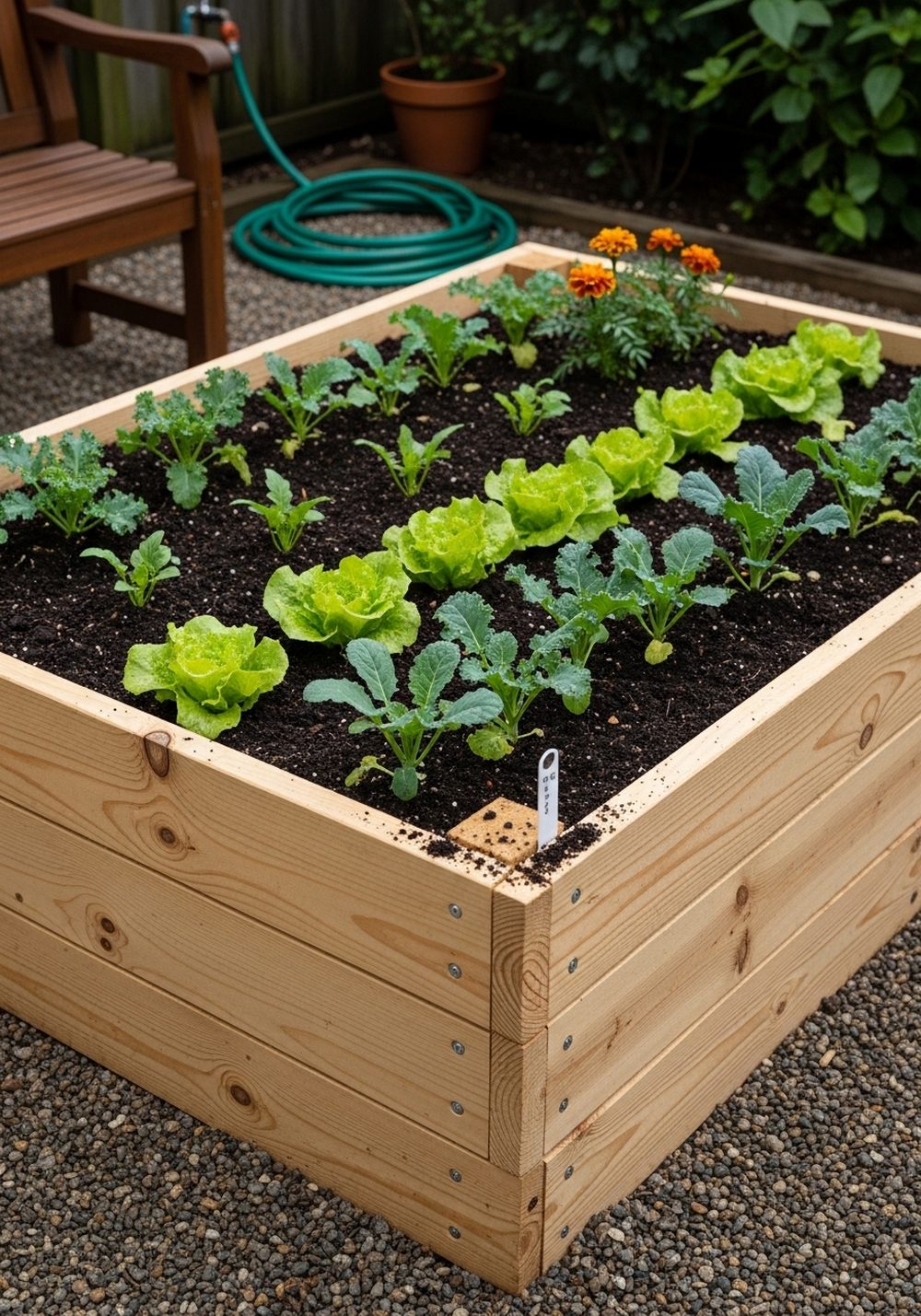 Classic Single-Level Pallet Raised Bed
