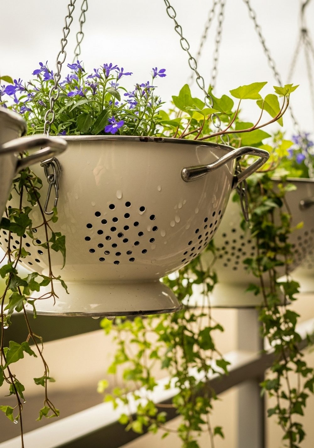 Colander Hanging Baskets