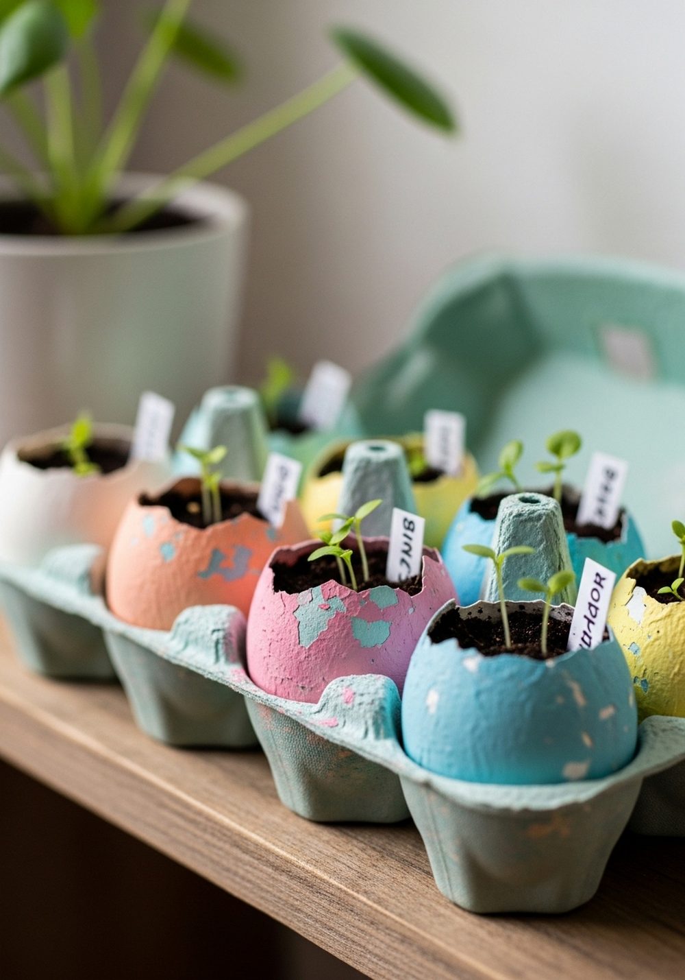 Color-Code Your Egg Carton Seed Starts