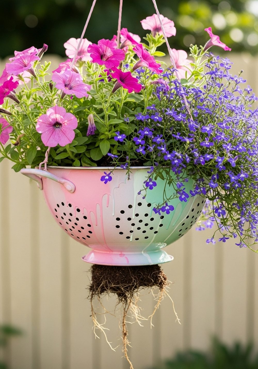 Color-Painted Strainer Flower Ball