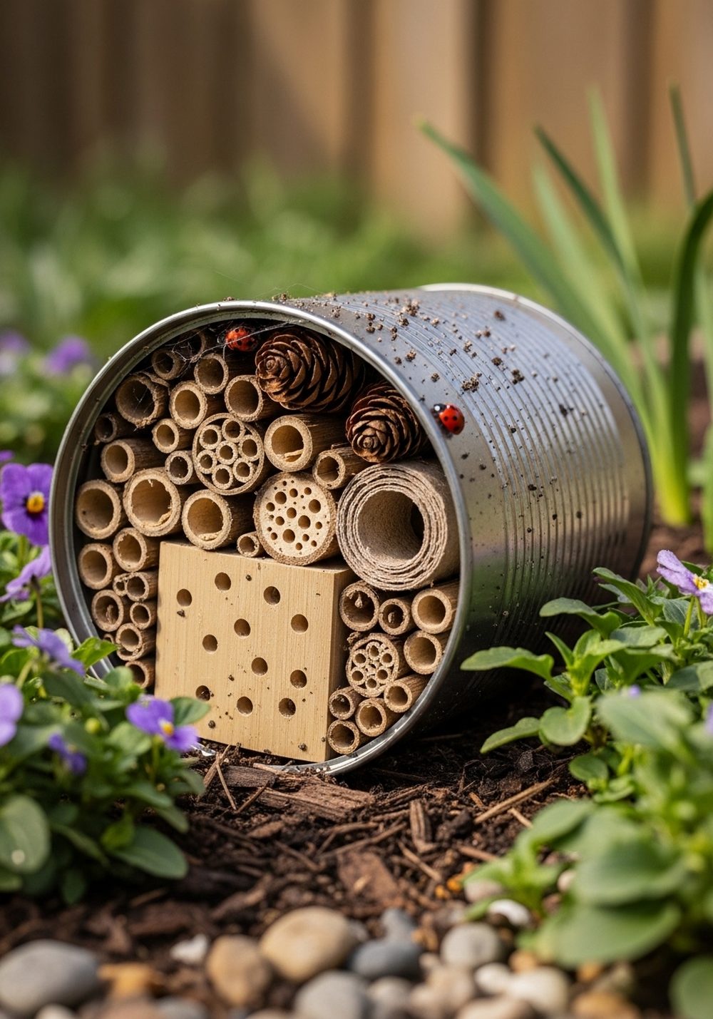 Cozy Tin Can Bug Hotel Hideaway