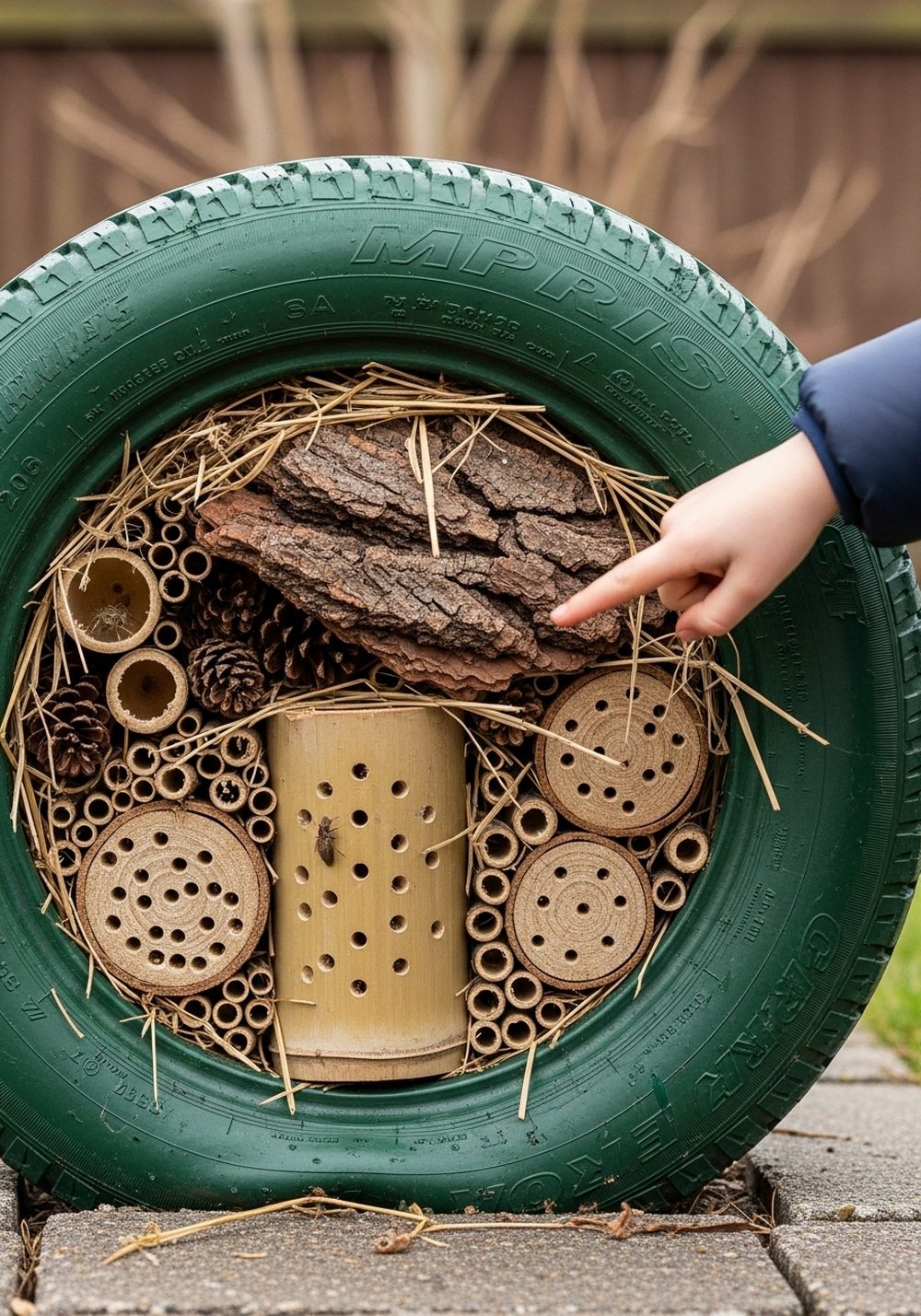 Cozy Tire Bug Hotel Hideaway