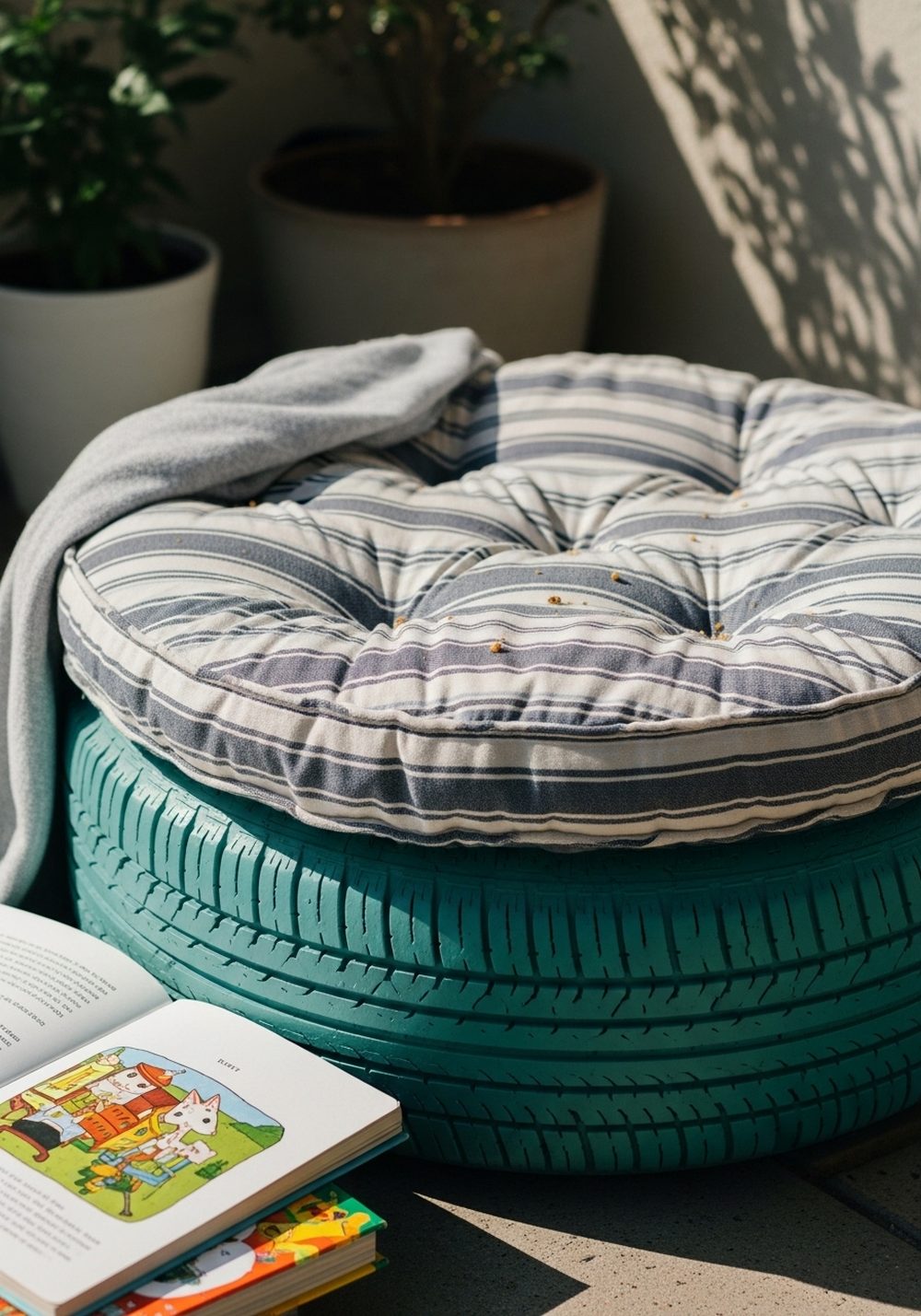 Craft A Cozy Tire Reading Nook Seat