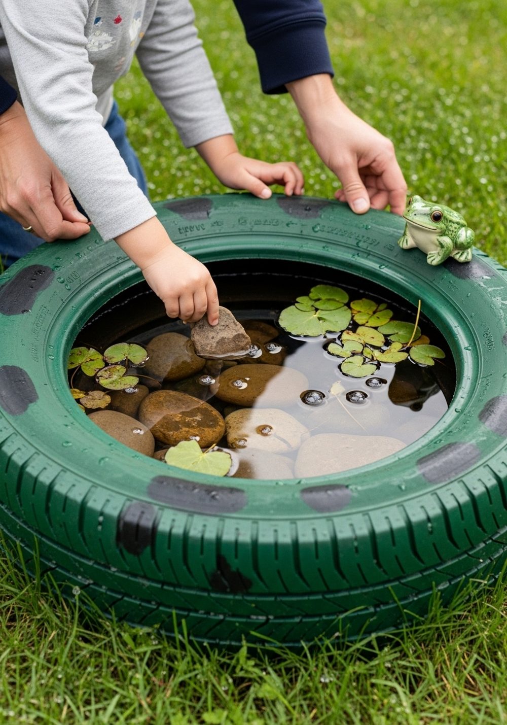 Design A Tire Frog Pond Feature