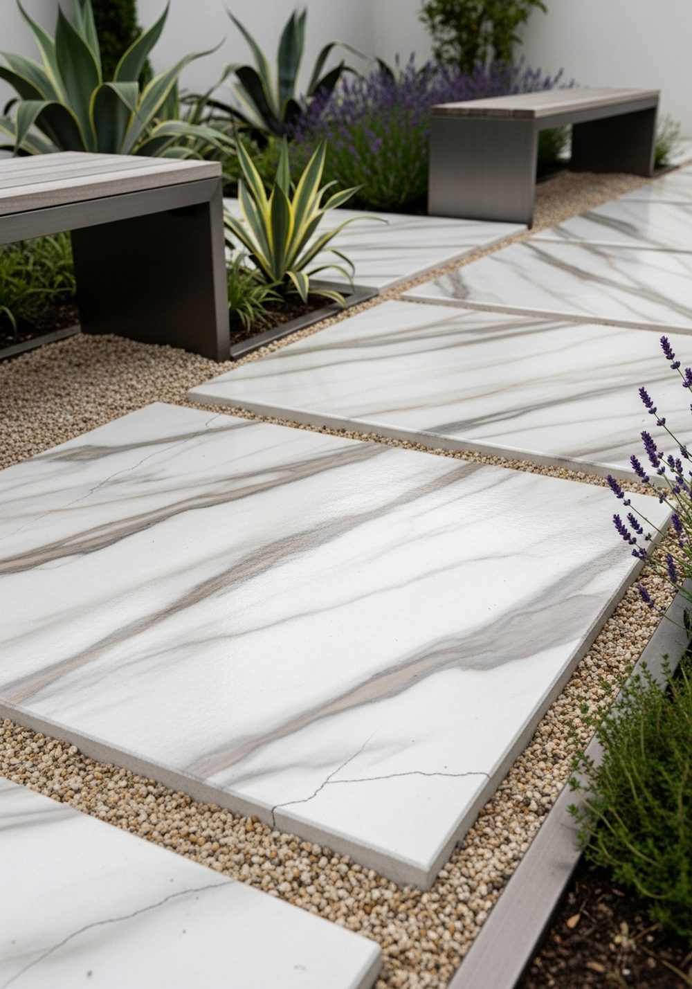 Faux Marble Statement Steppers