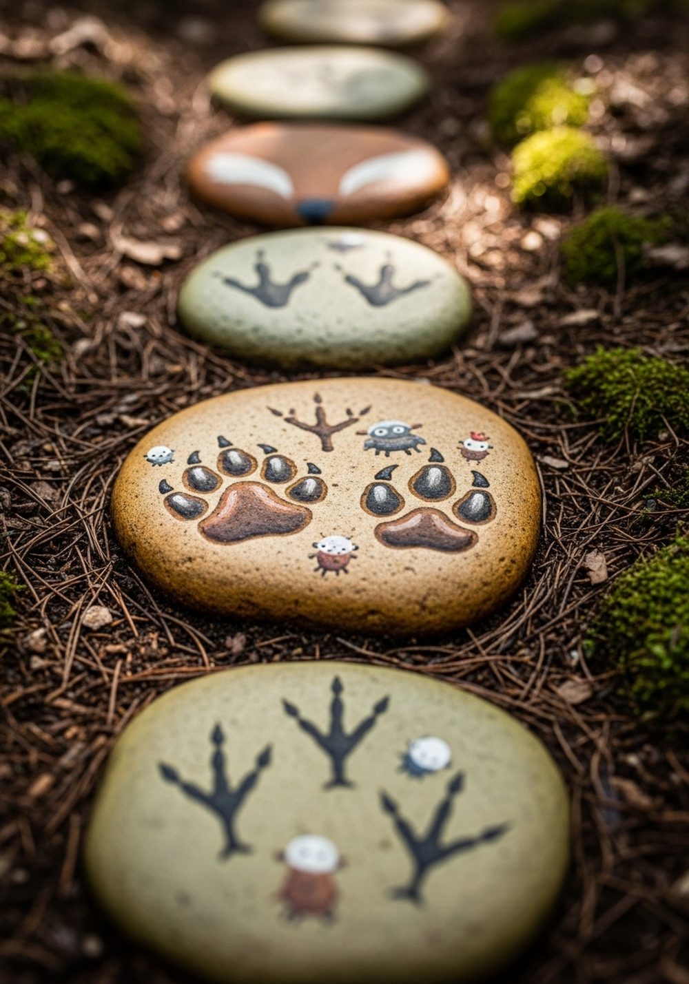 Forest Creature Footprint Path