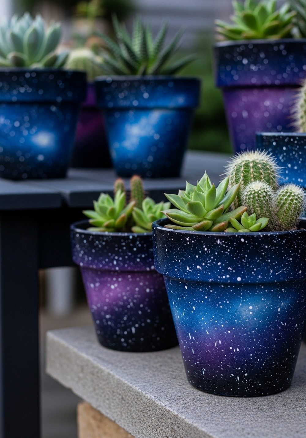 Galaxy Night-Sky Pots