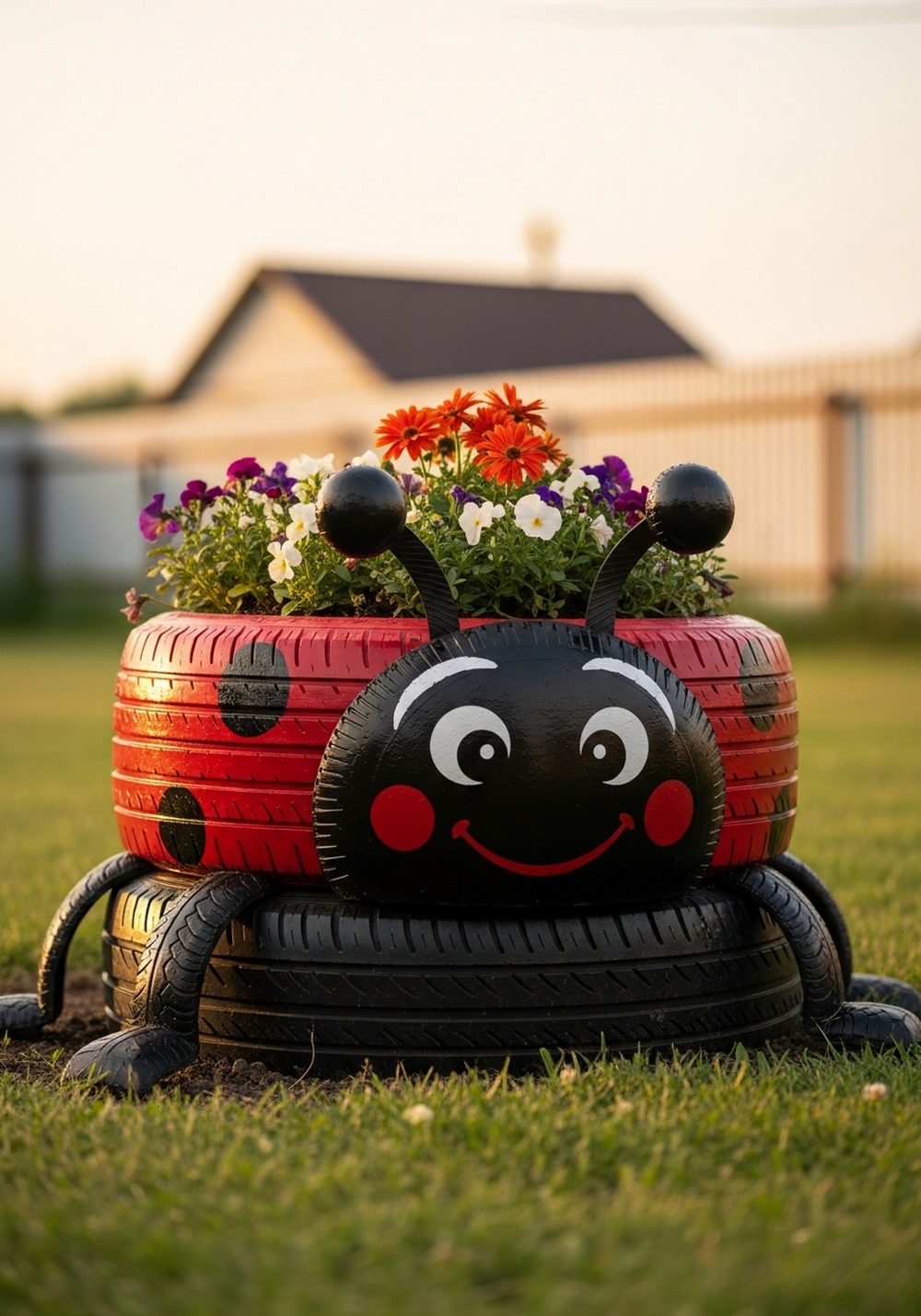 Giant Storybook Ladybug Feature Planter