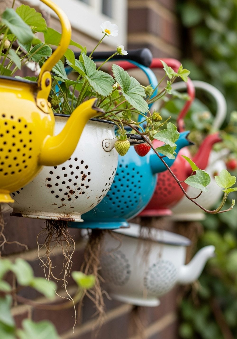 Hang Colander And Kitchen Junk Planters
