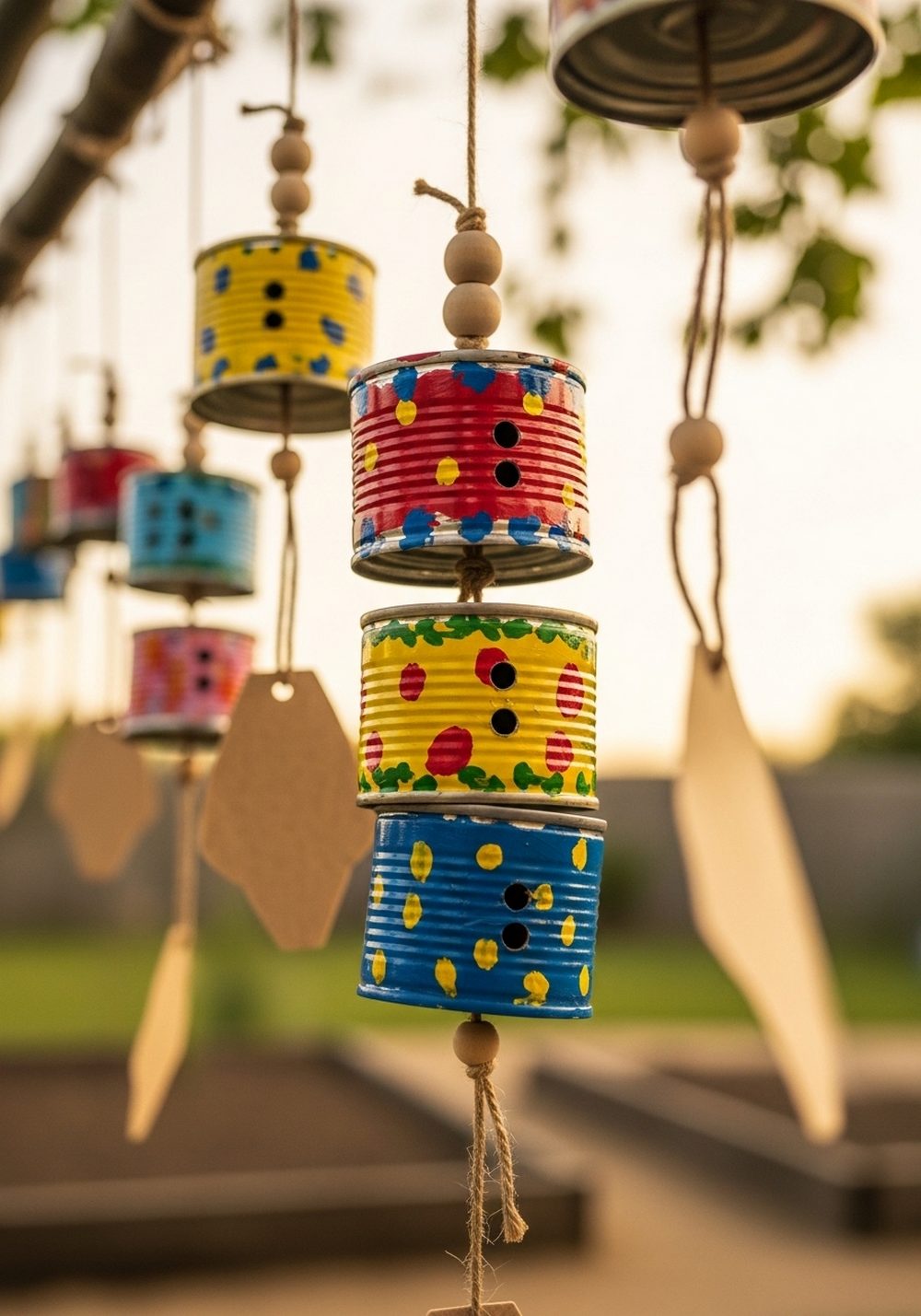 Jangly Tin Can Wind Chimes