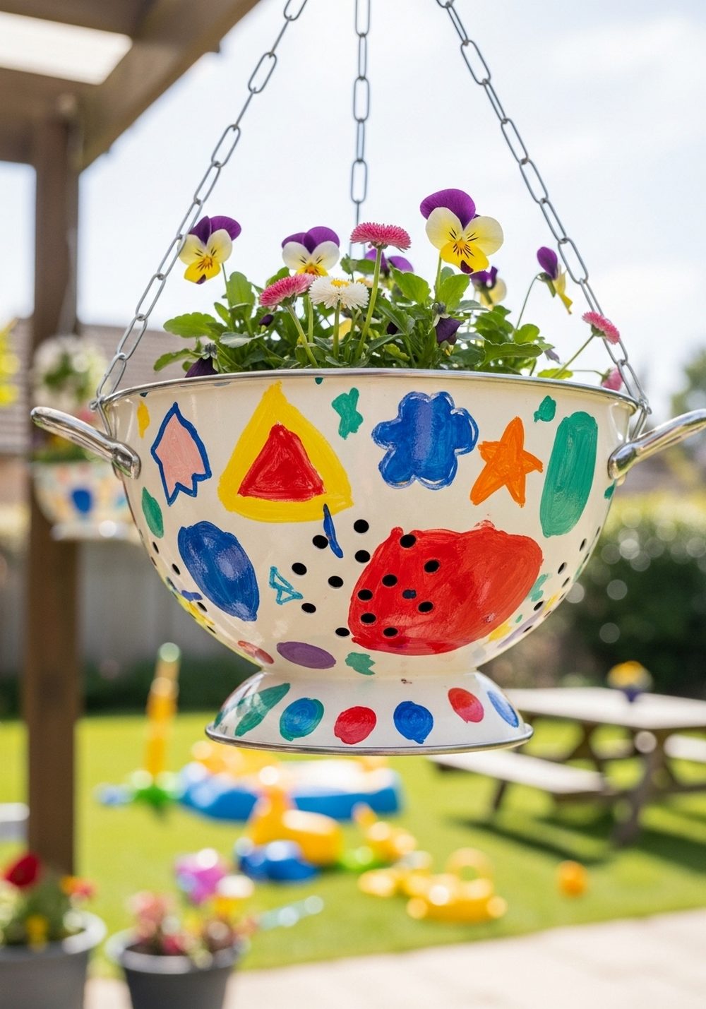 Kids’ Doodle Colander Planter Project