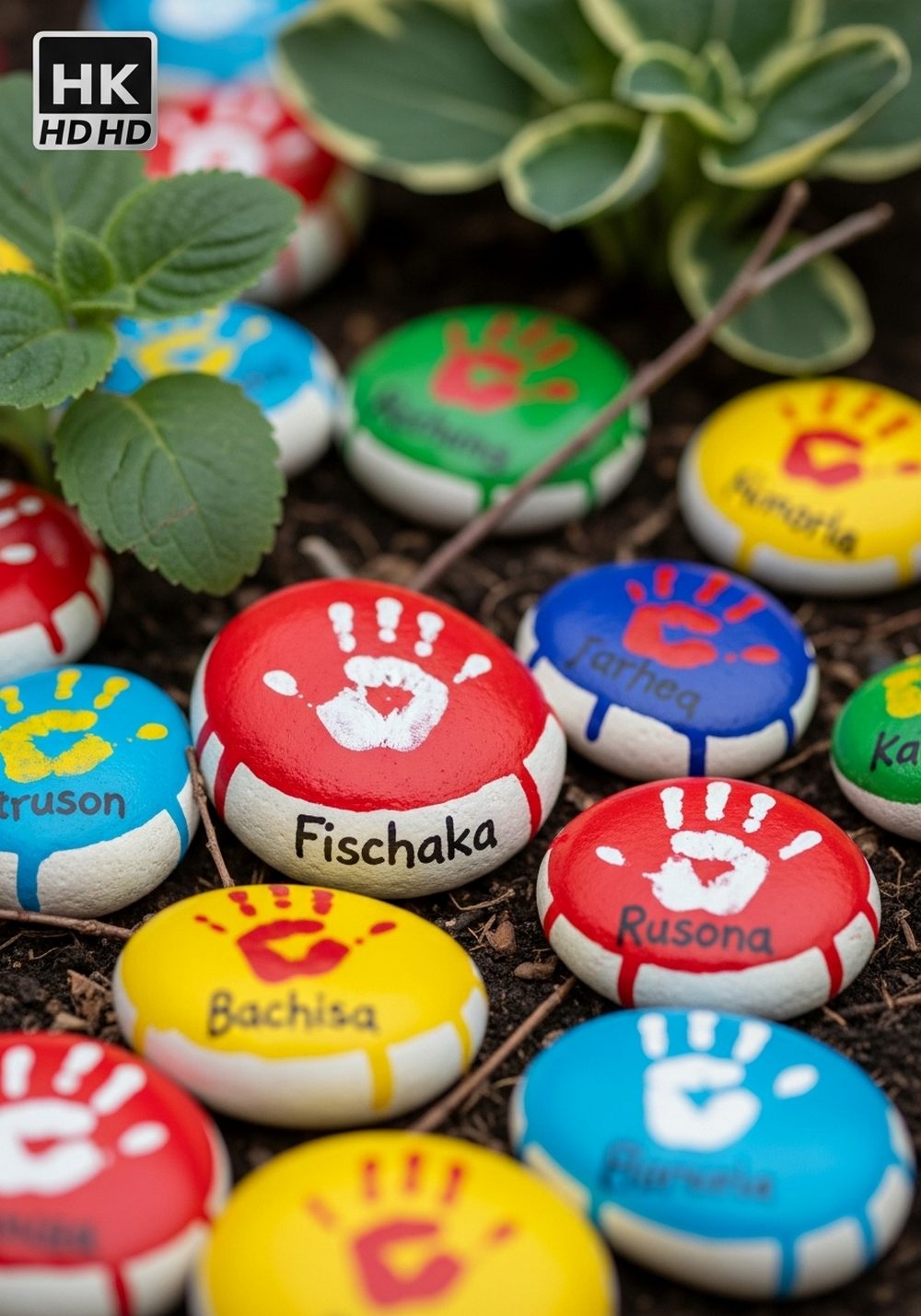 Kids’ Handprint Rock Markers