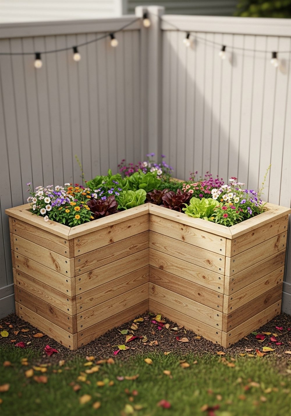 L-Shaped Corner Pallet Bed