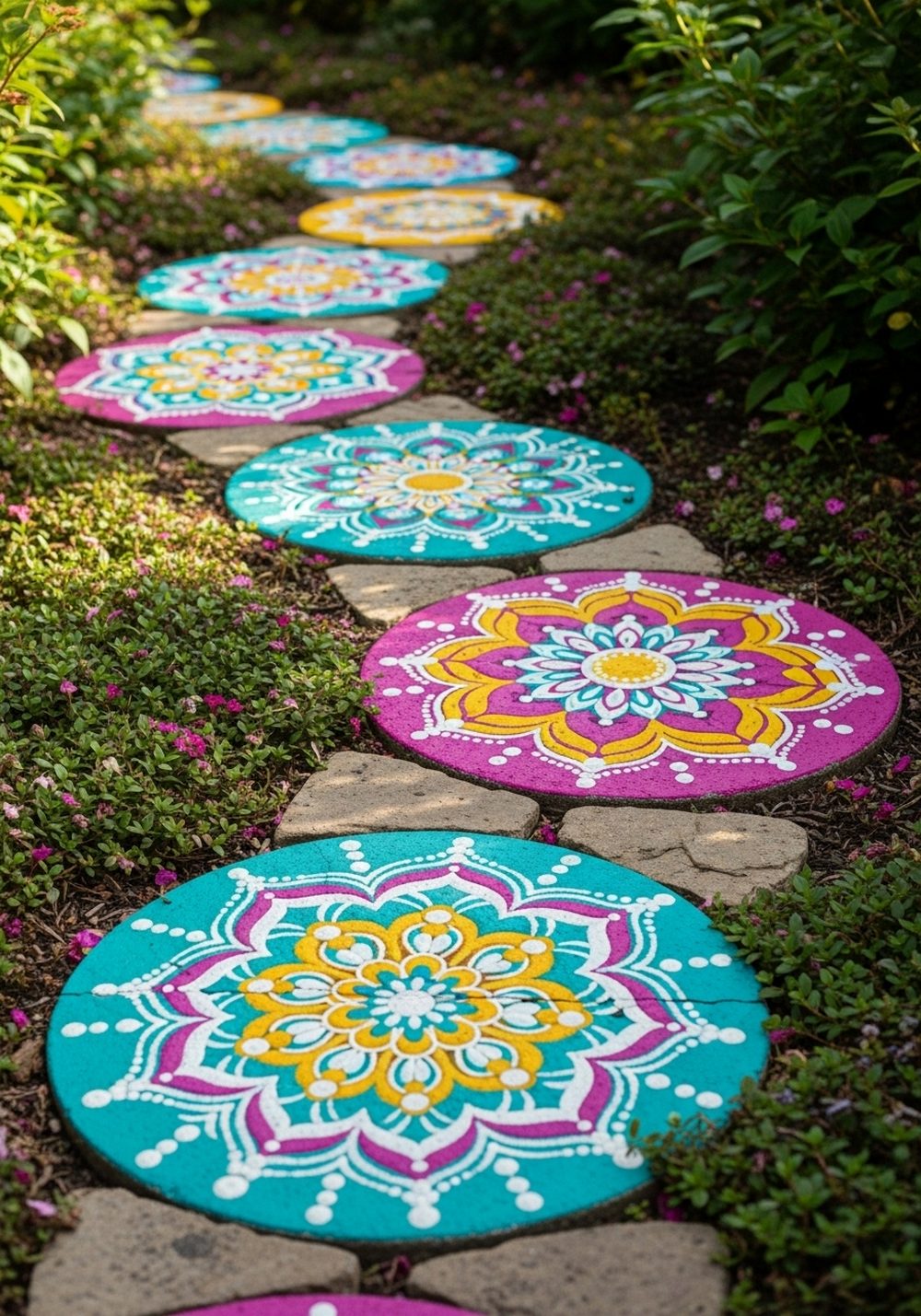 Mandala Stepping-Stone Pathway