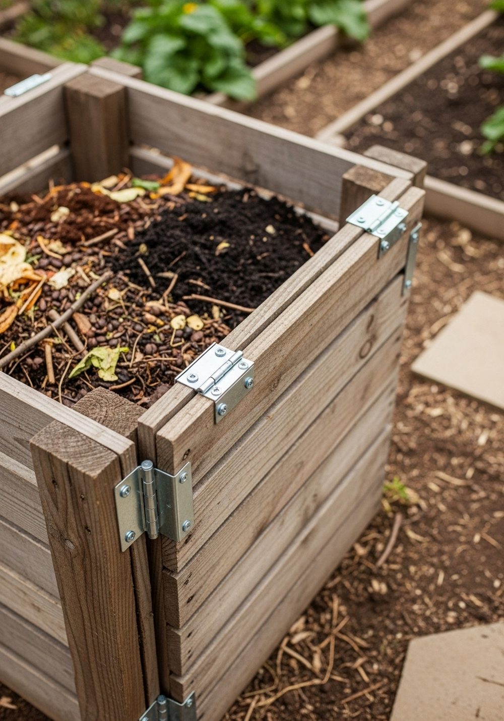 Pallet Compost Bin With Hinged Front