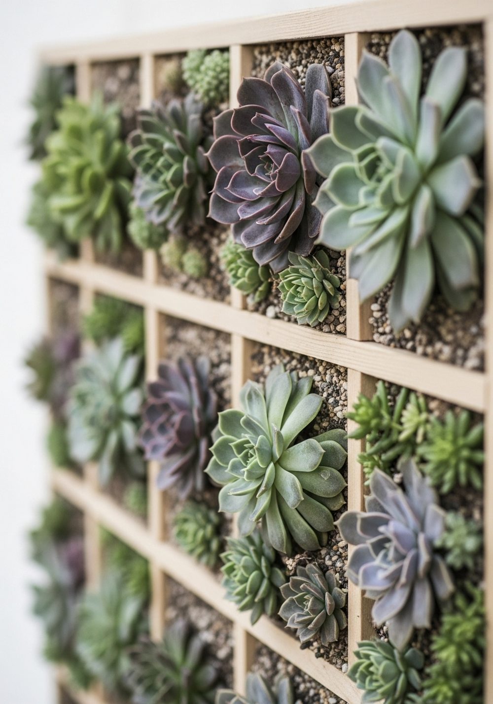 Pallet Succulent Patchwork Panel