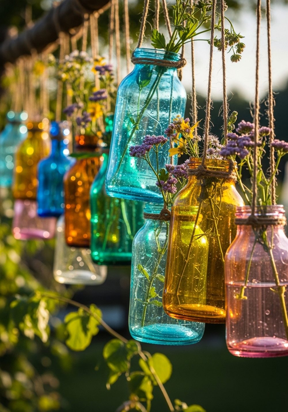 Rainbow Bottle And Jar Light Catchers