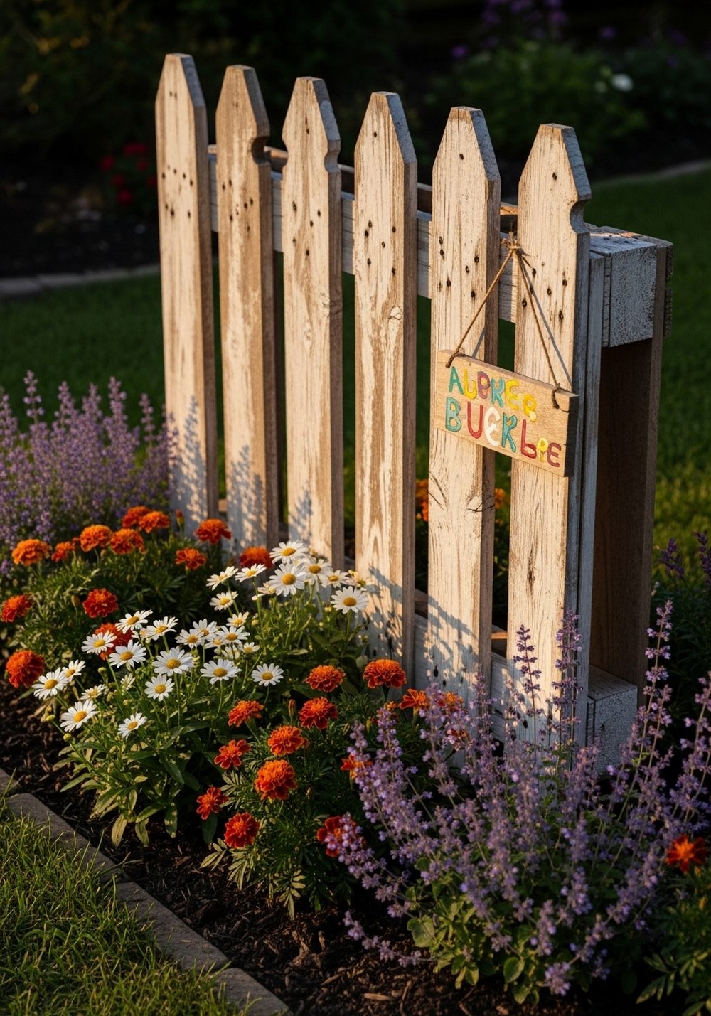 Reclaimed Pallet Picket Fence Panel