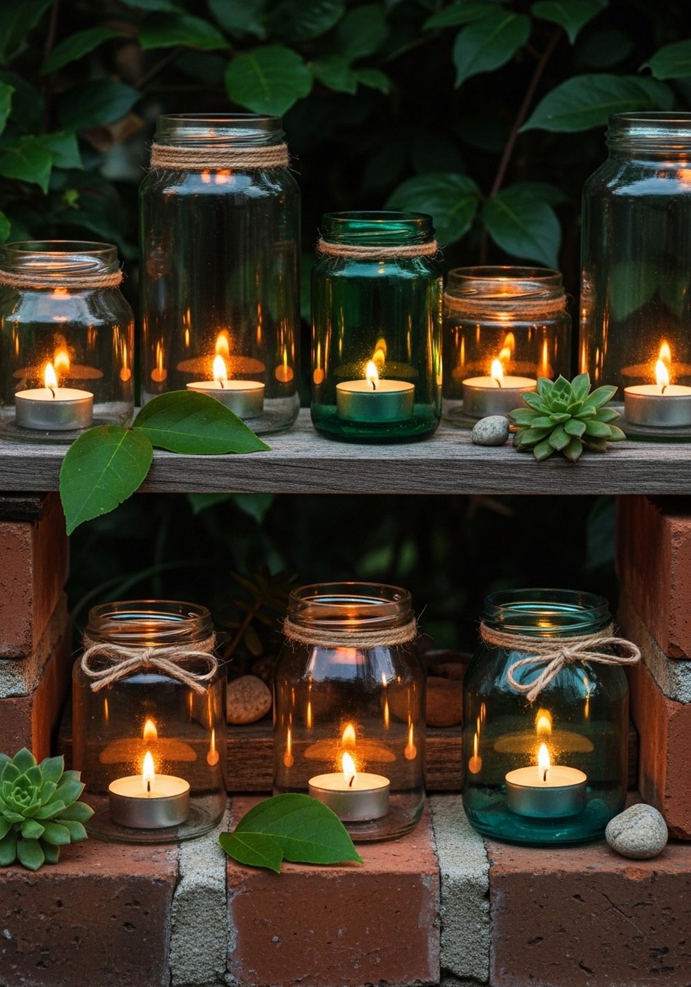 Recycled Glass Jar Candle Nook