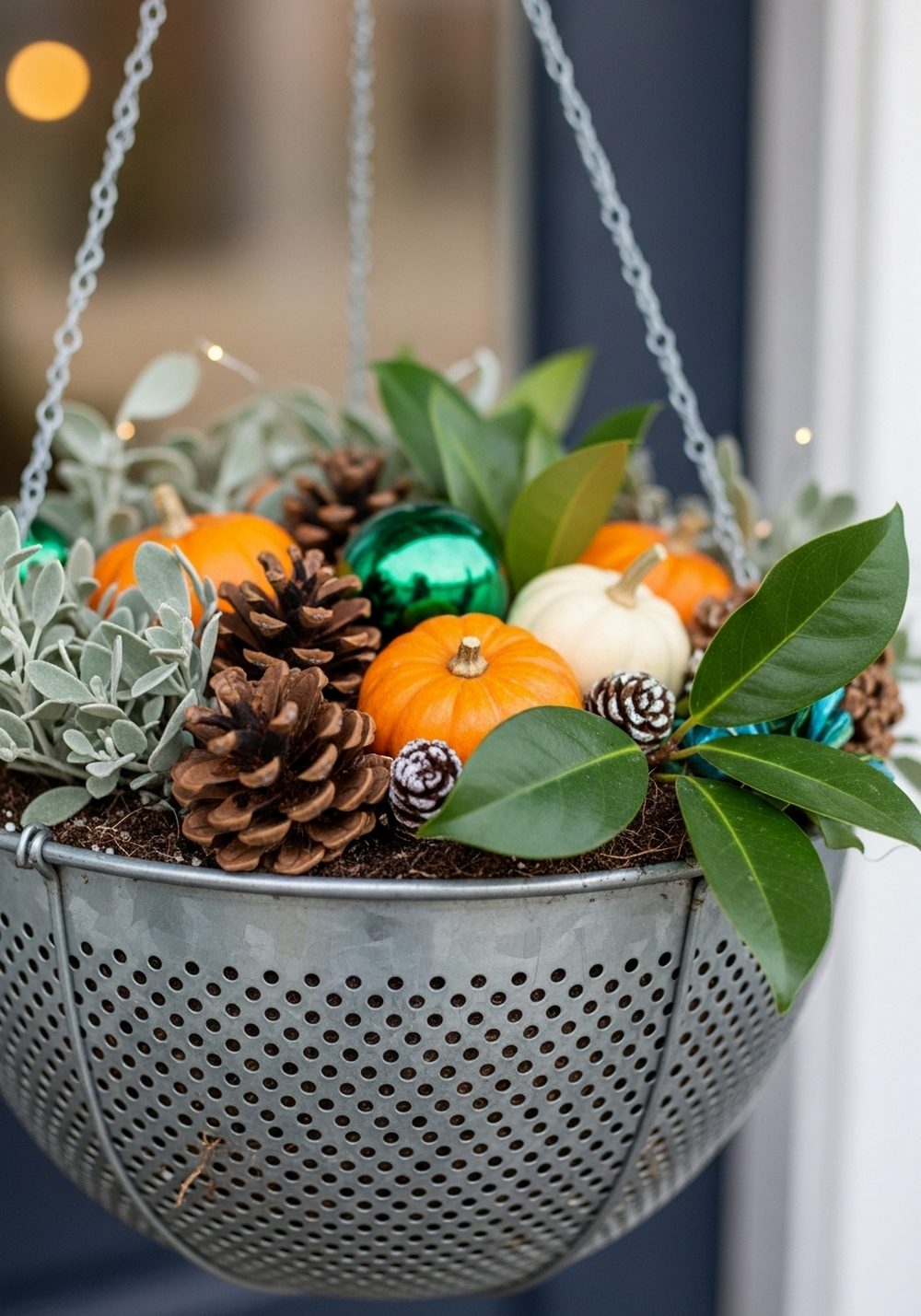 Seasonal Celebration Strainer Centerpiece Basket