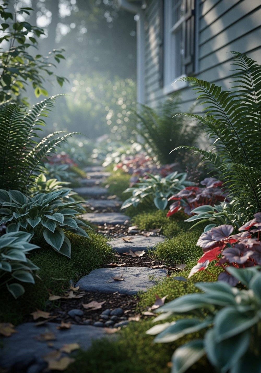 Shady Woodland Side Path