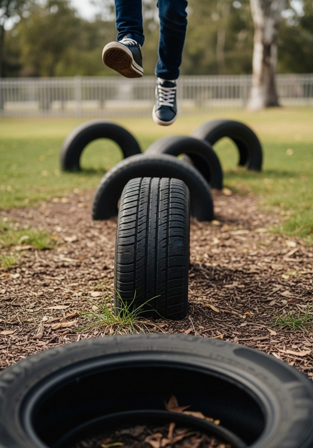 Simple Tire Obstacle Loop