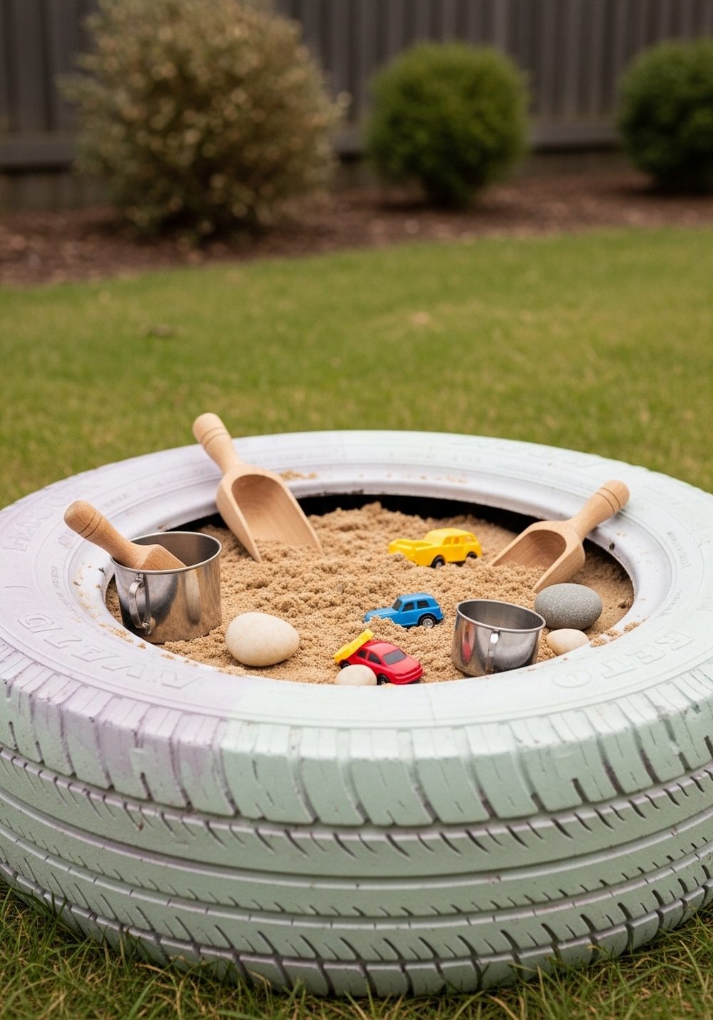 Simple Tire Sand & Sensory Pit