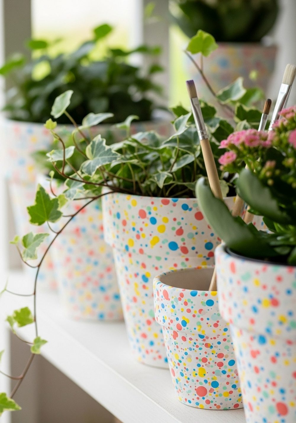 Speckled “Confetti” Paint Pots
