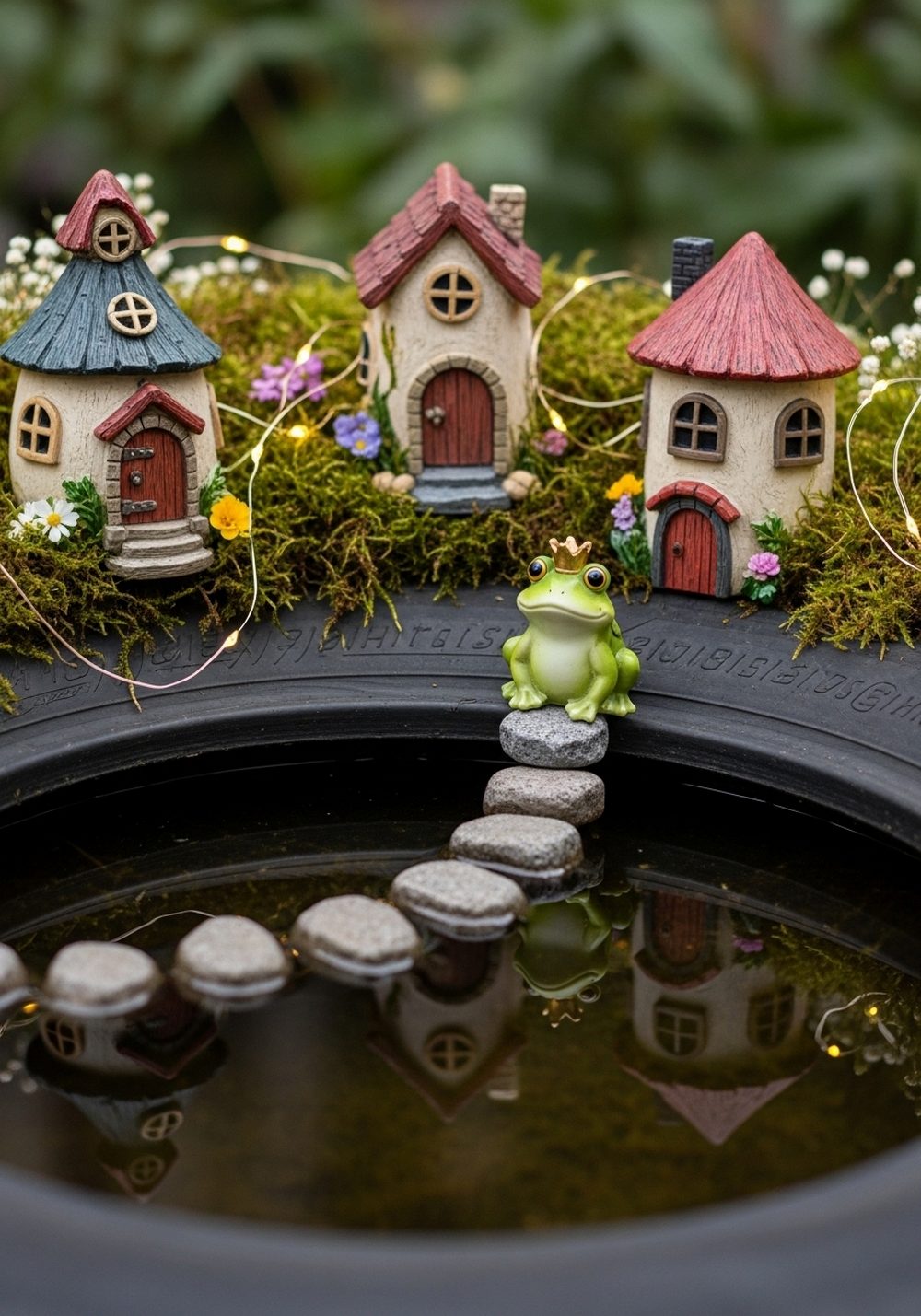 Storybook Tire Frog Pond Fairy-Frog Corner
