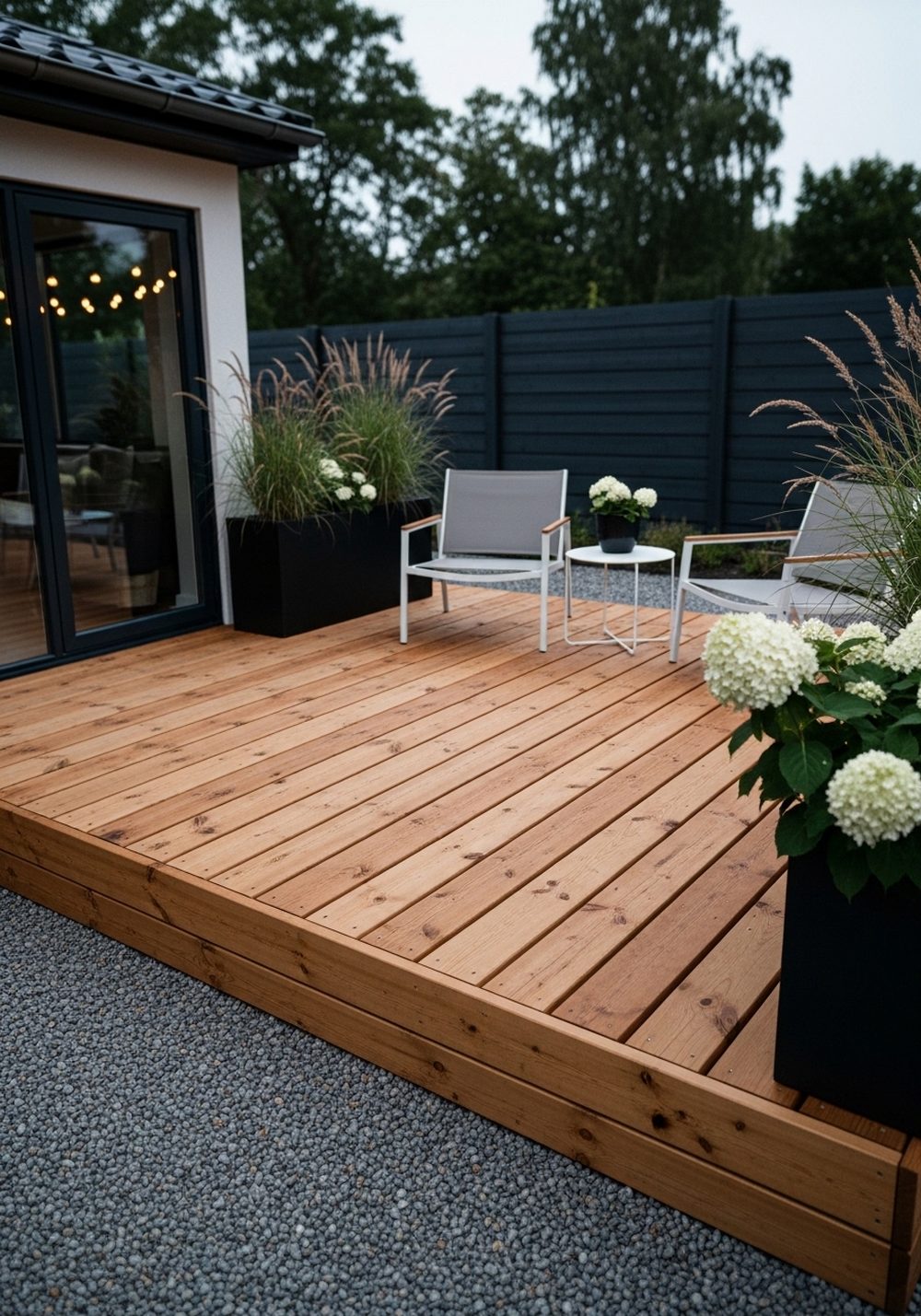Style A Pallet Deck Platform Seating Area