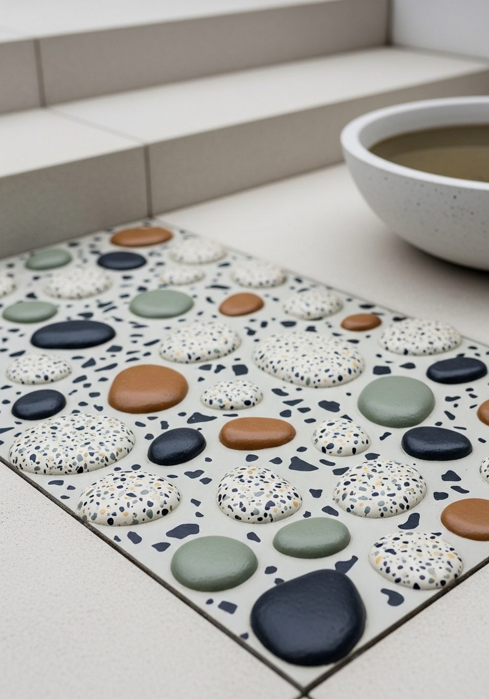 Terrazzo-Inspired Rock Scatter