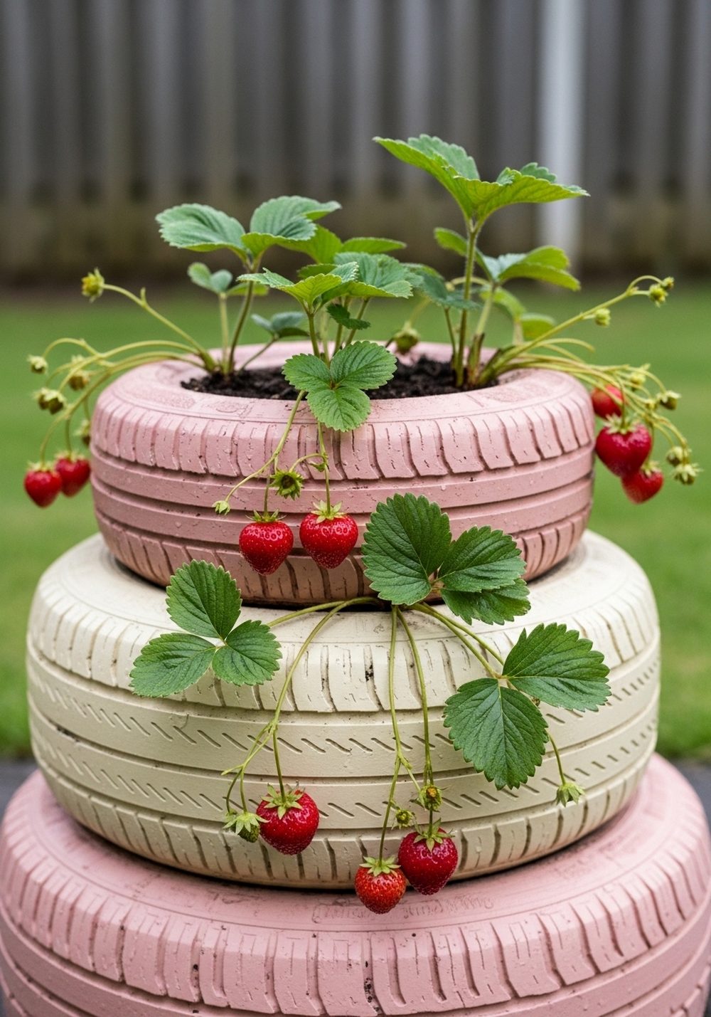 Tiered Tire Strawberry Planter