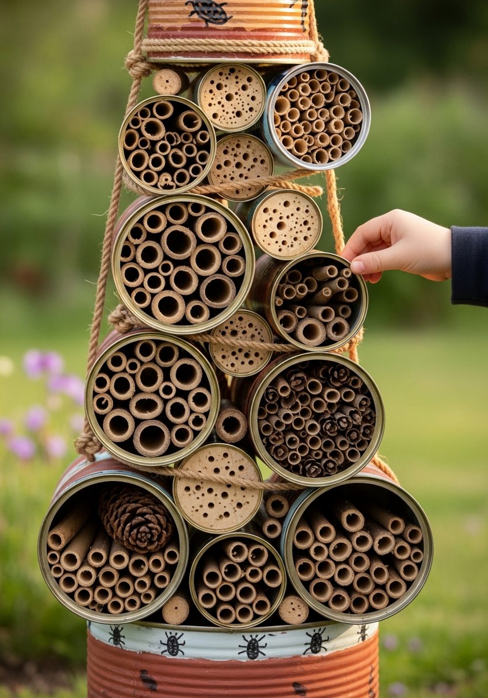 Tin Can Bug Hotel Tower