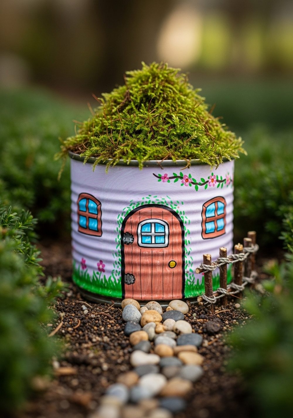 Tin Can Mini Fairy Houses