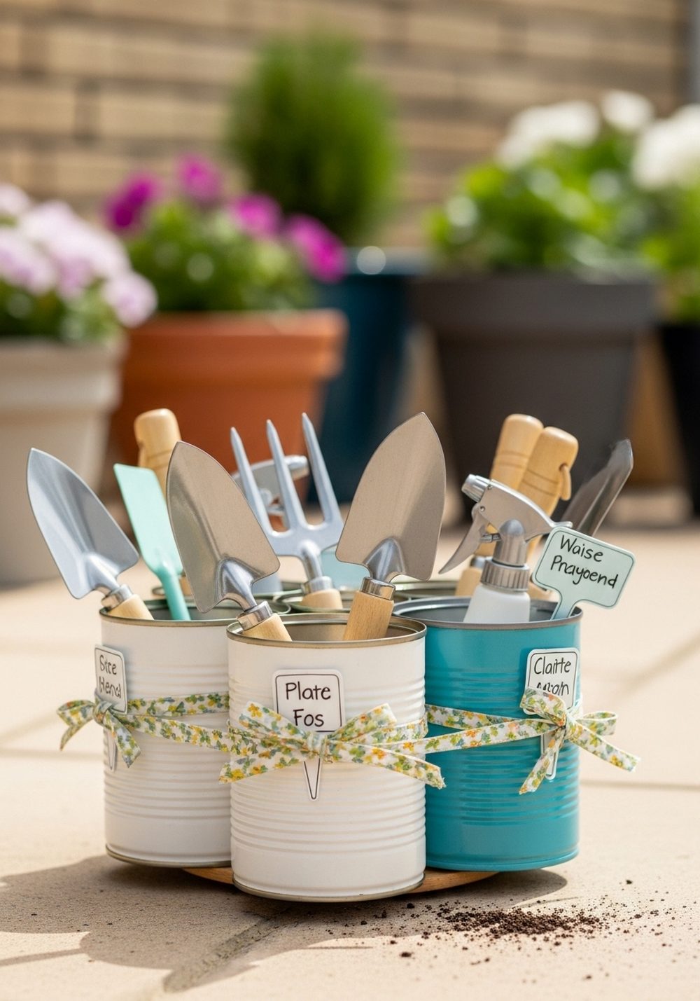 Tin Can Tool Caddy For Little Gardeners