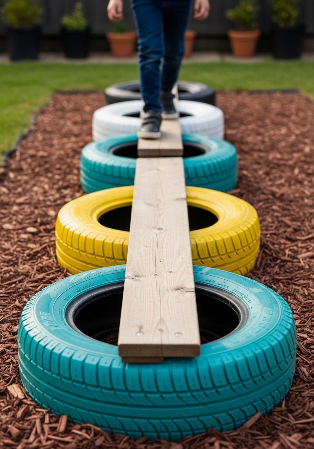 Tire Balance Beam & Walk Line