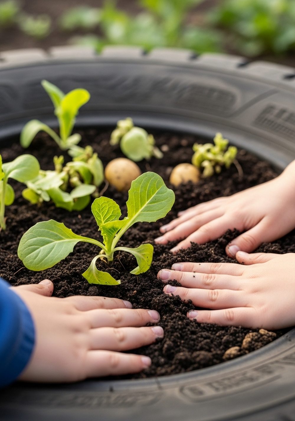 Tire Mini Vegetable Patch