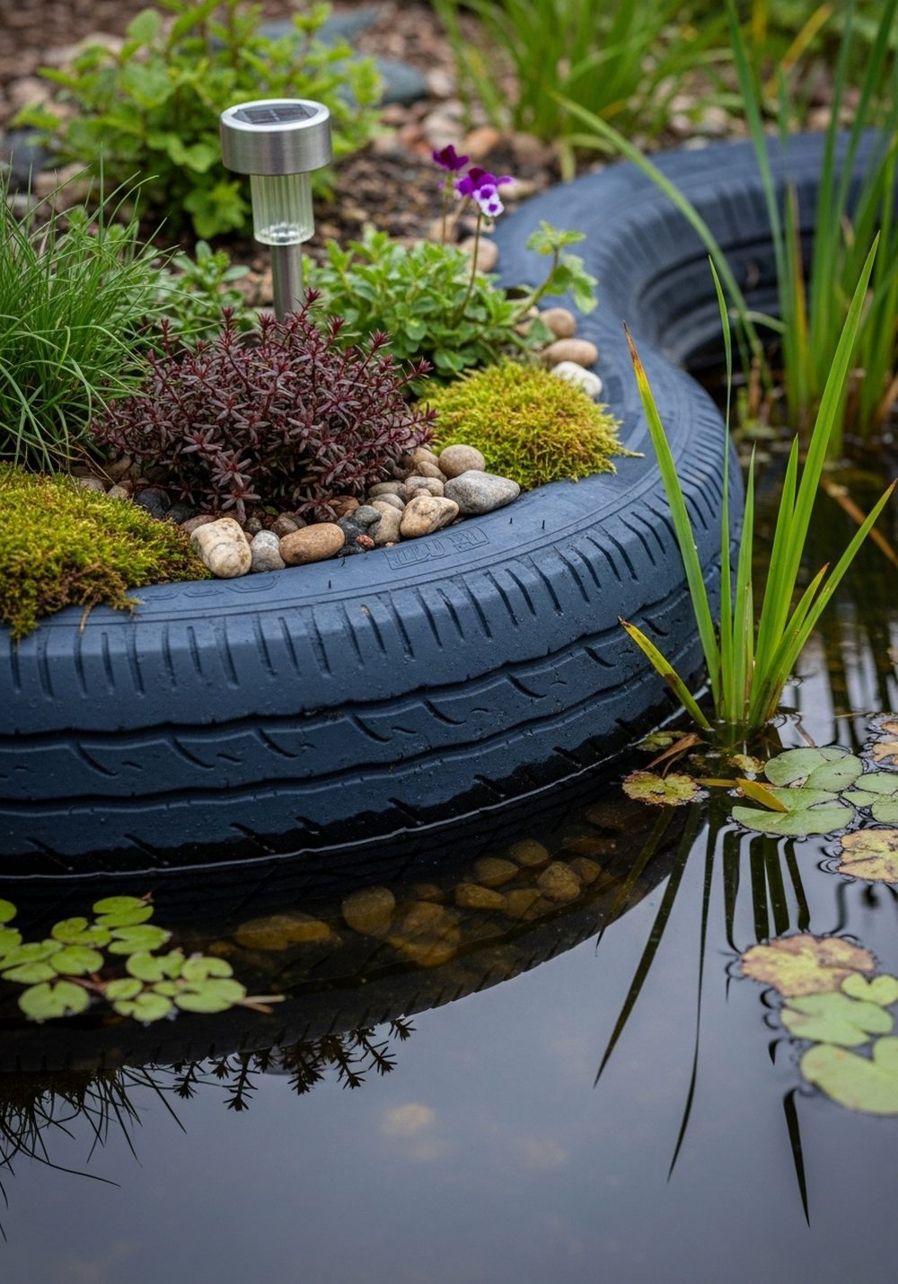 Tire Pond Edge Planter Rim