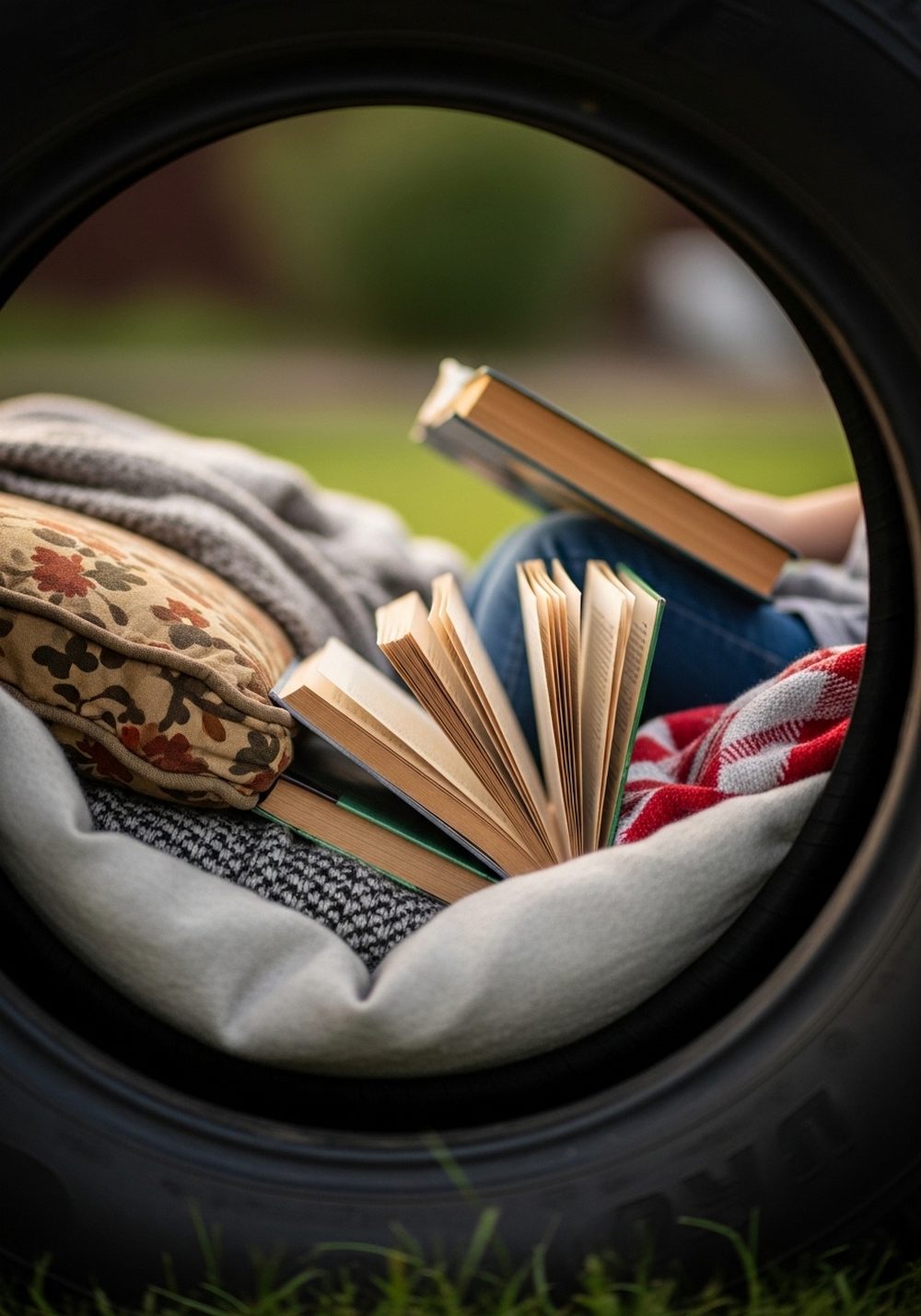 Tire Reading Nook Nest