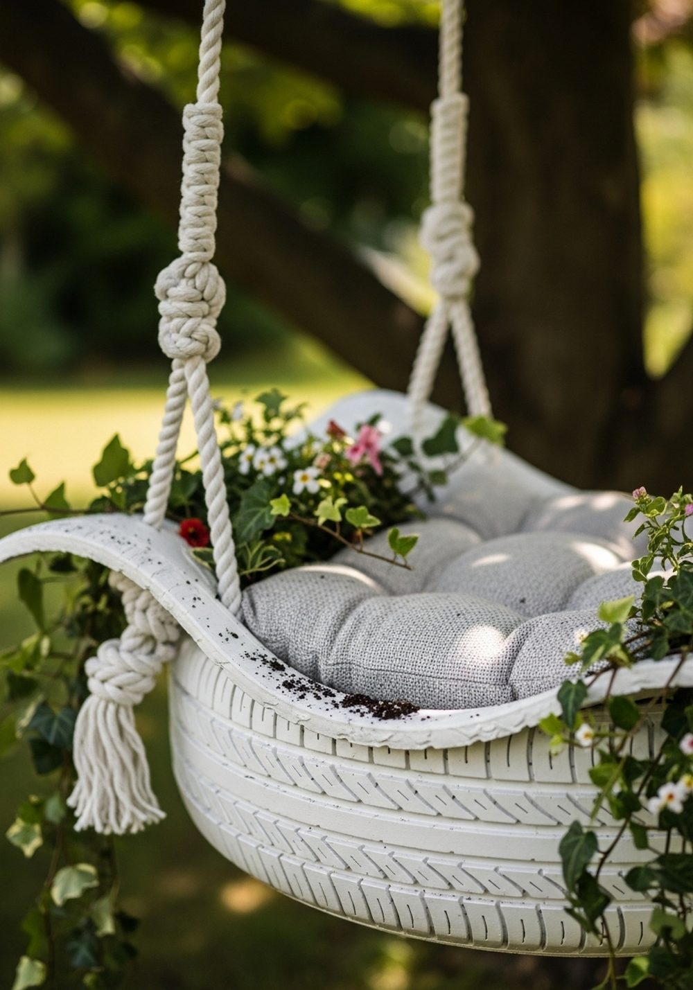 Tire Swing Planter Chair