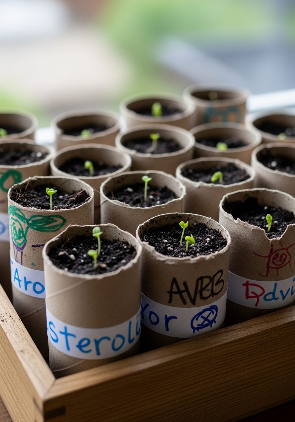 Toilet Roll Seed Starter Forest